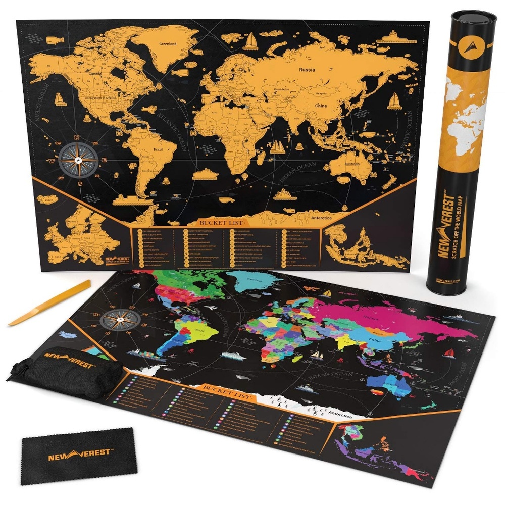 Scratch Off Map of The World - Picture 2 of 5